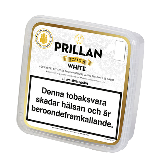 Prillan – Portionsnus white Ca 500 st prillor.